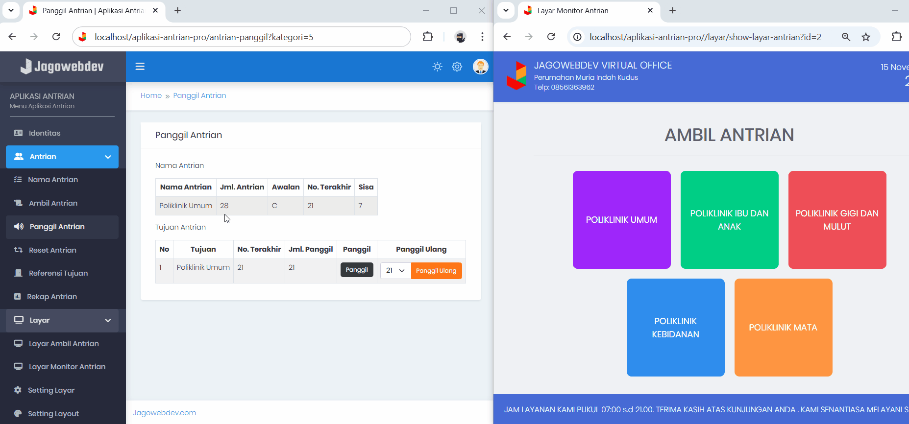 Realtime Update Ambil Antrian